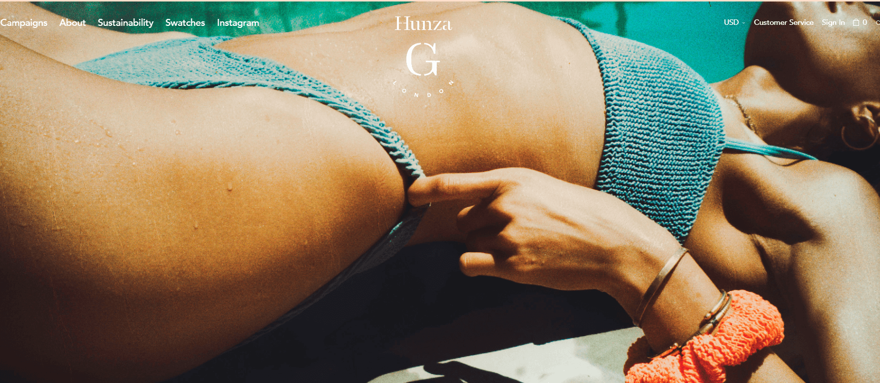 Hunza G官网-伦敦泳衣品牌 hunzag从妙趣横生的印花比基尼到简约无华的连体泳衣